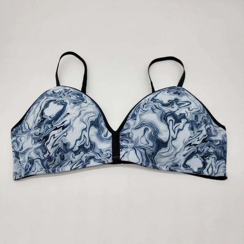 SPYDER Bra Lightly Padded Comfort Swirl Pattern Women's‎ Sports Active Bra 38C